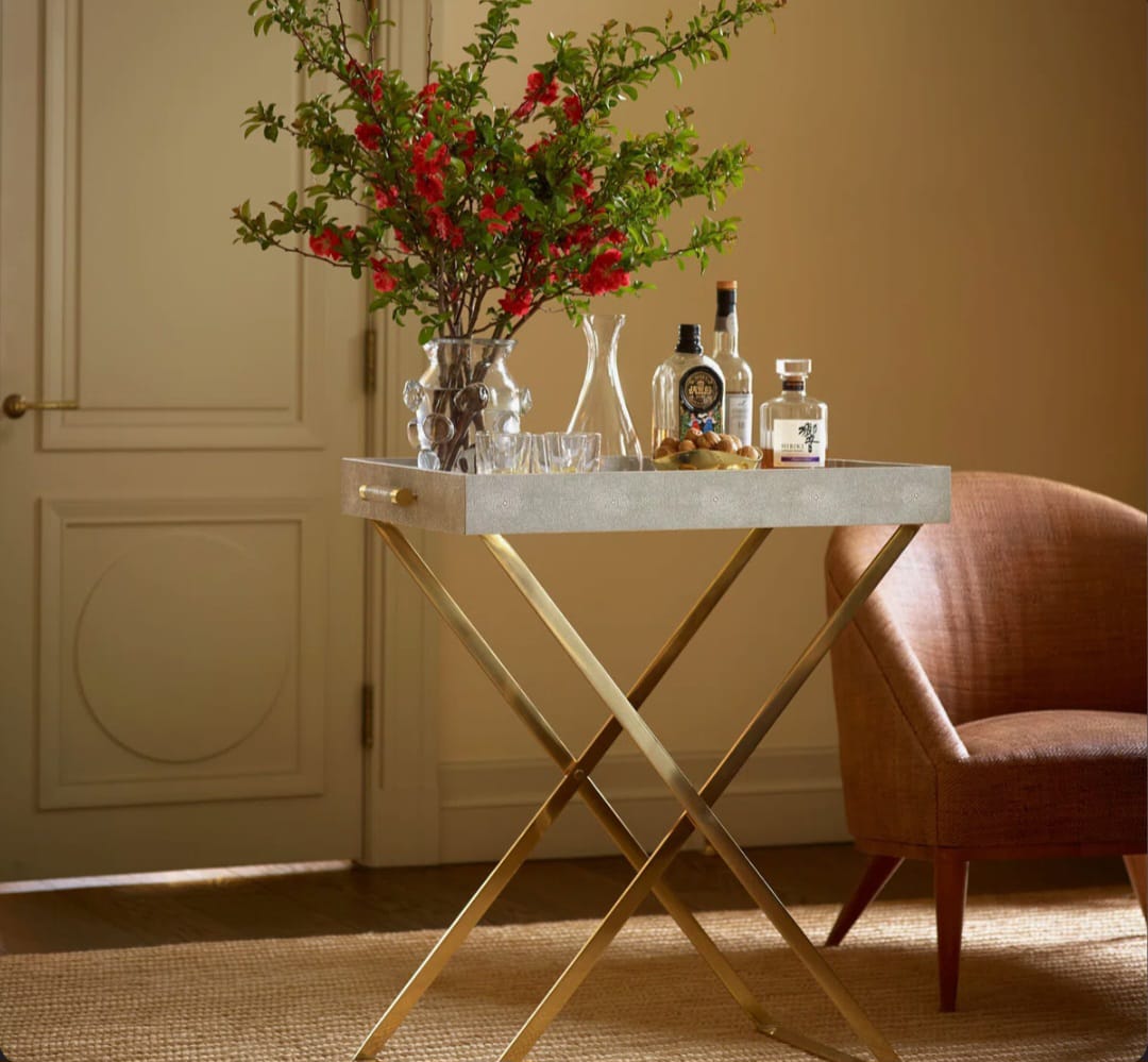 Classic Shagreen Butler Tray
