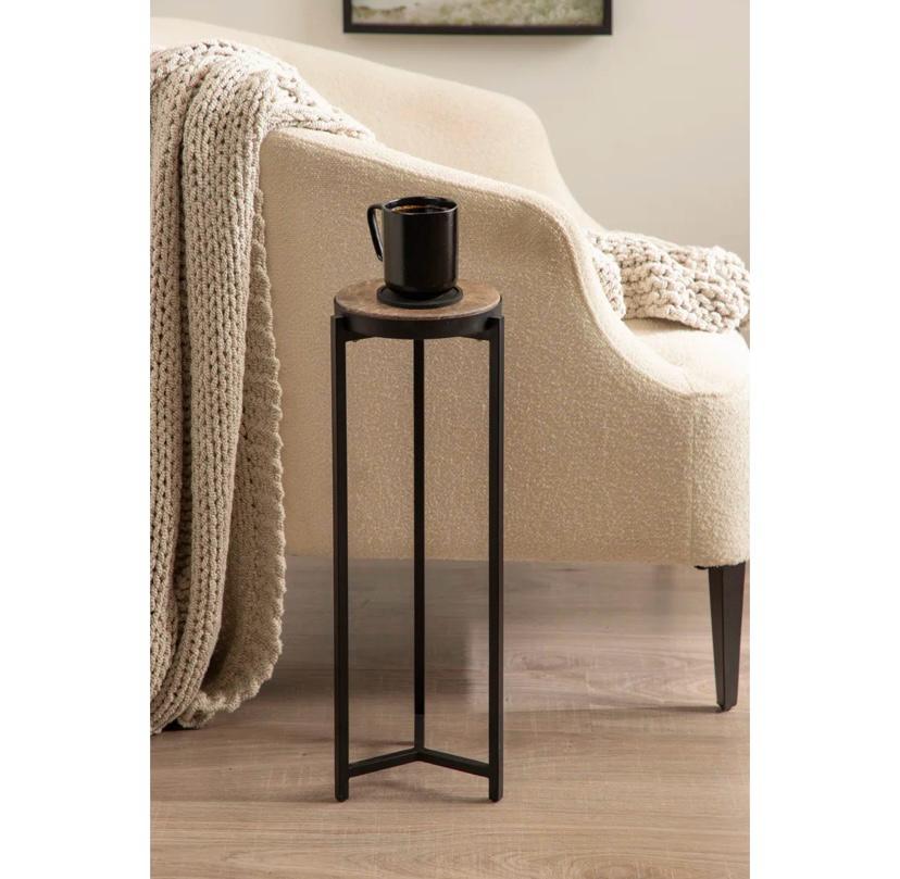 Margo Round Metal Drink Table