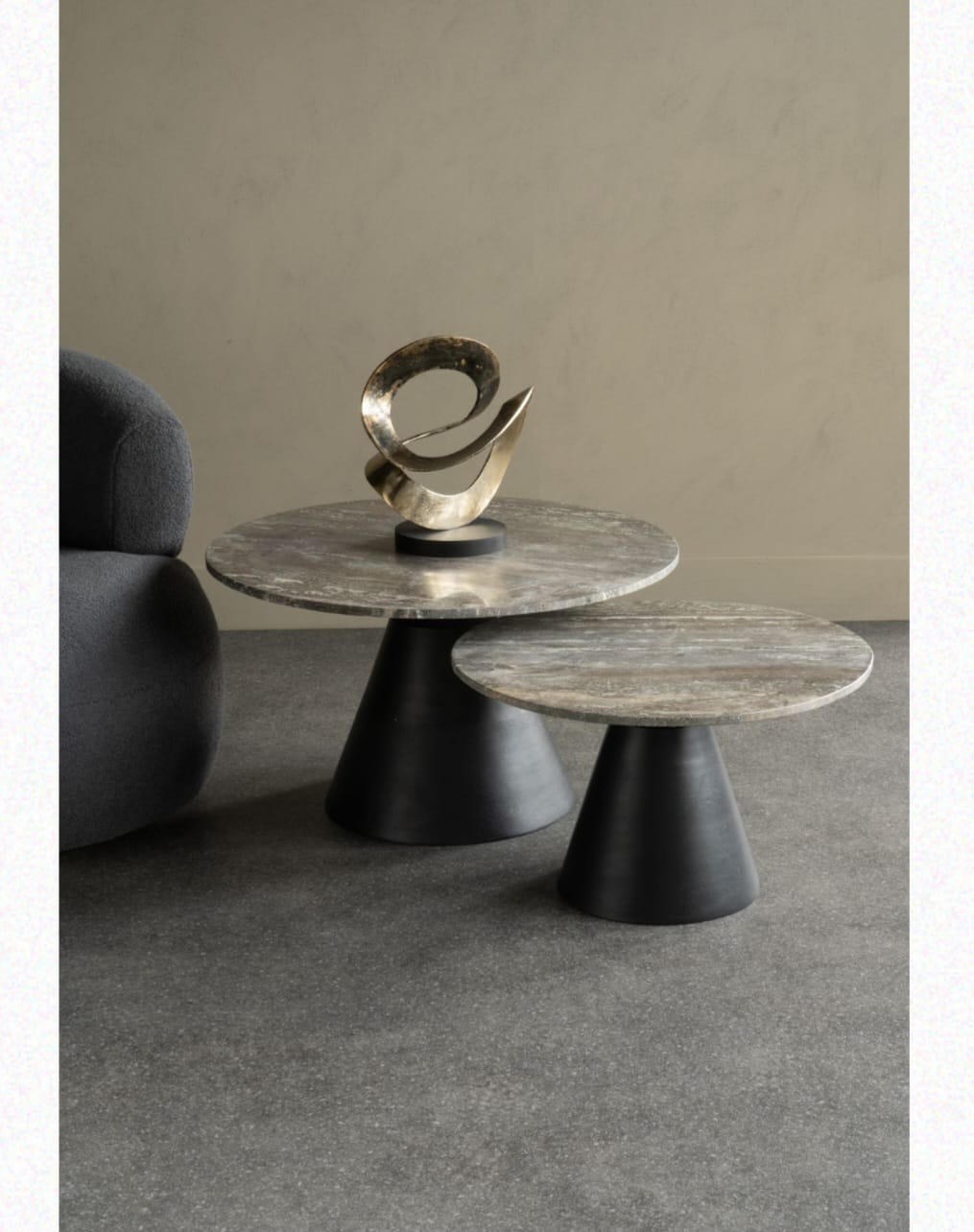 Isabella Black marble coffe table