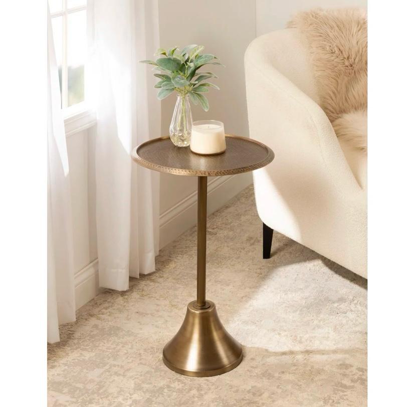 Alex-May Iron Top End Table