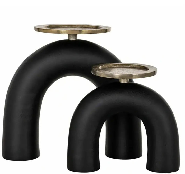 Livi candle holder set of 2