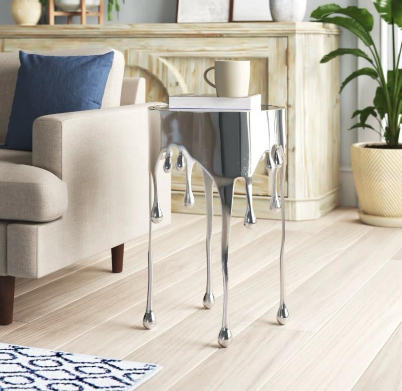 Adore Melting Drip Side End Accent Table