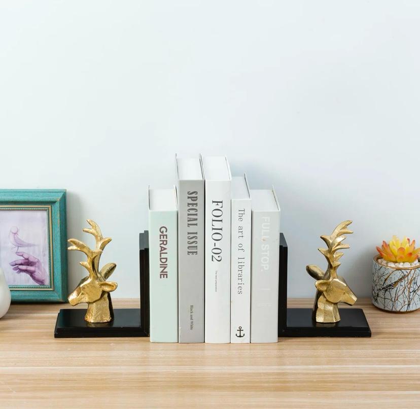 Roxa  Gold Decorative Bookkends set of 2