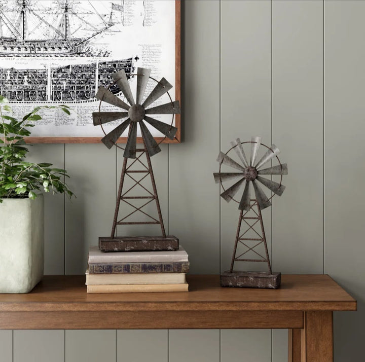Rosa  Farmhouse Metal Table Top Décor Set