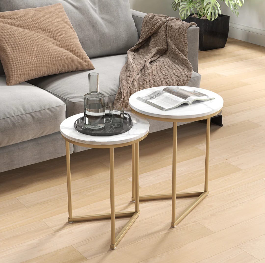Lozo  Round Nesting Table Set of 2
