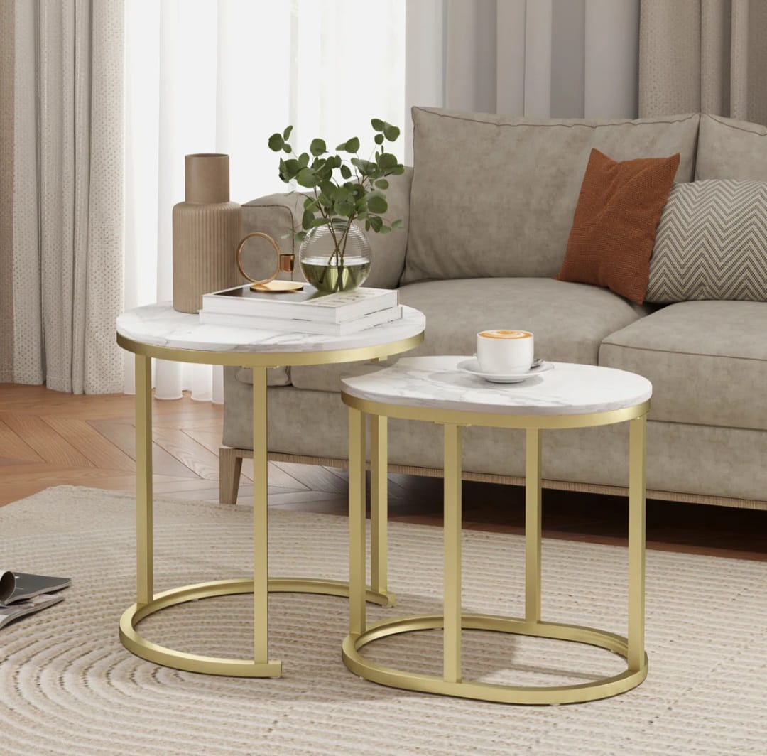 Soba Round Nesting Table Set of 2