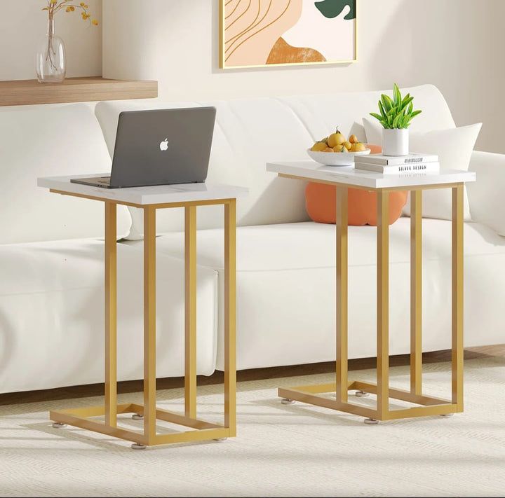 Auxter C Shaped End Table  set of 2