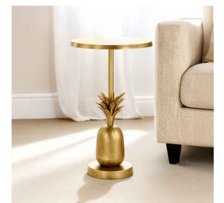Velar Accent Table with Pineapple Base