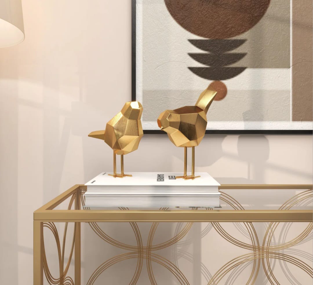 Salara    Birds   Set   of   2   Decorative   Accent