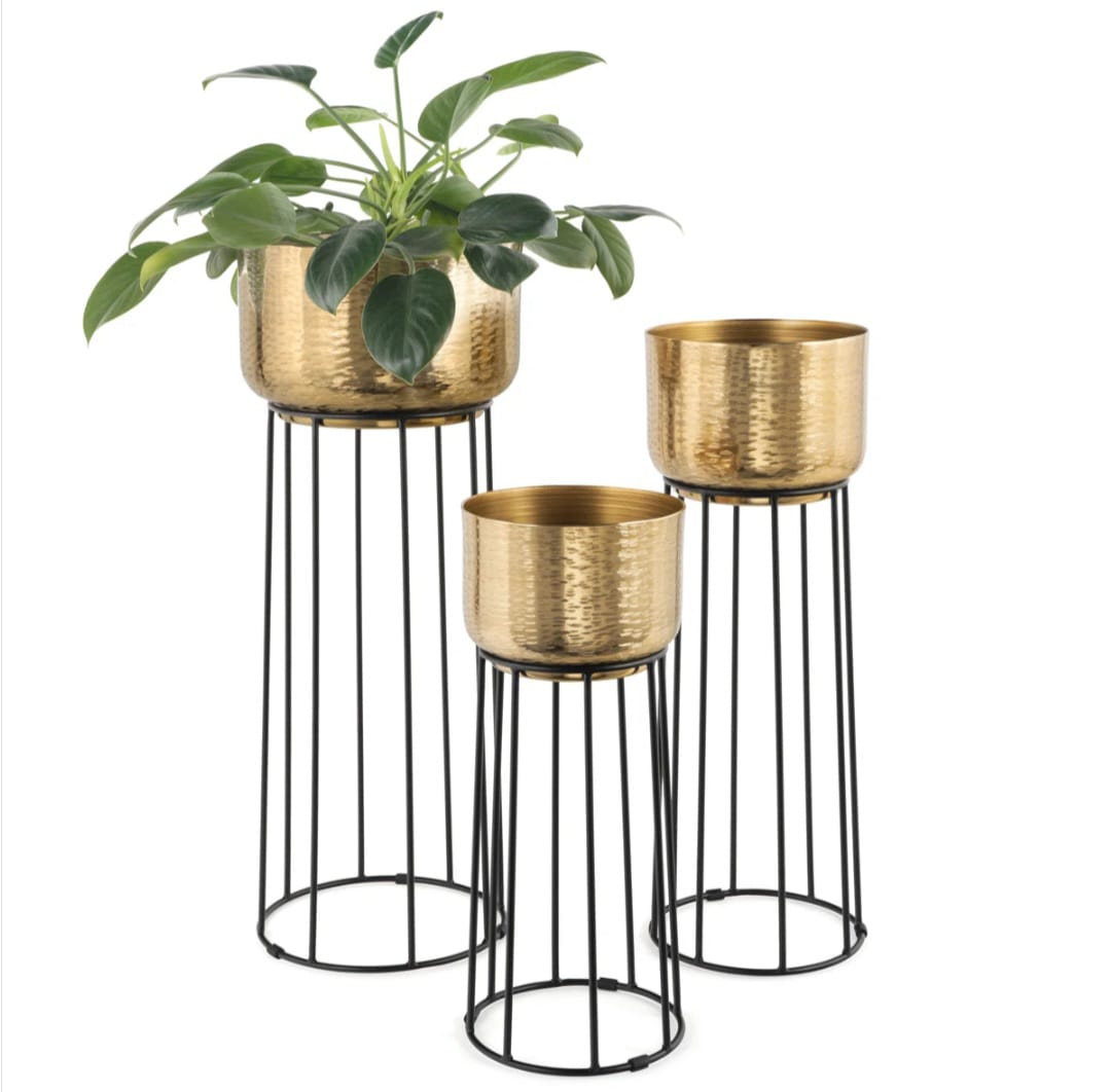 Demi Metal Pot Planter (Set of 3)