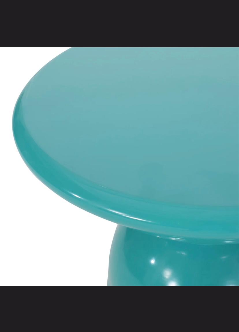 Caneisha Round Iron Outdoor Side Table (Set of 2