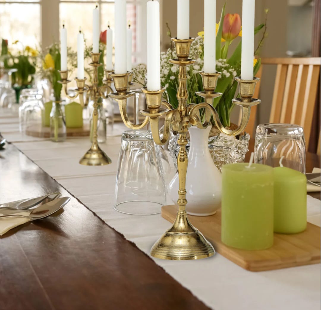 Hampton  Metal Tabletop Candelabra