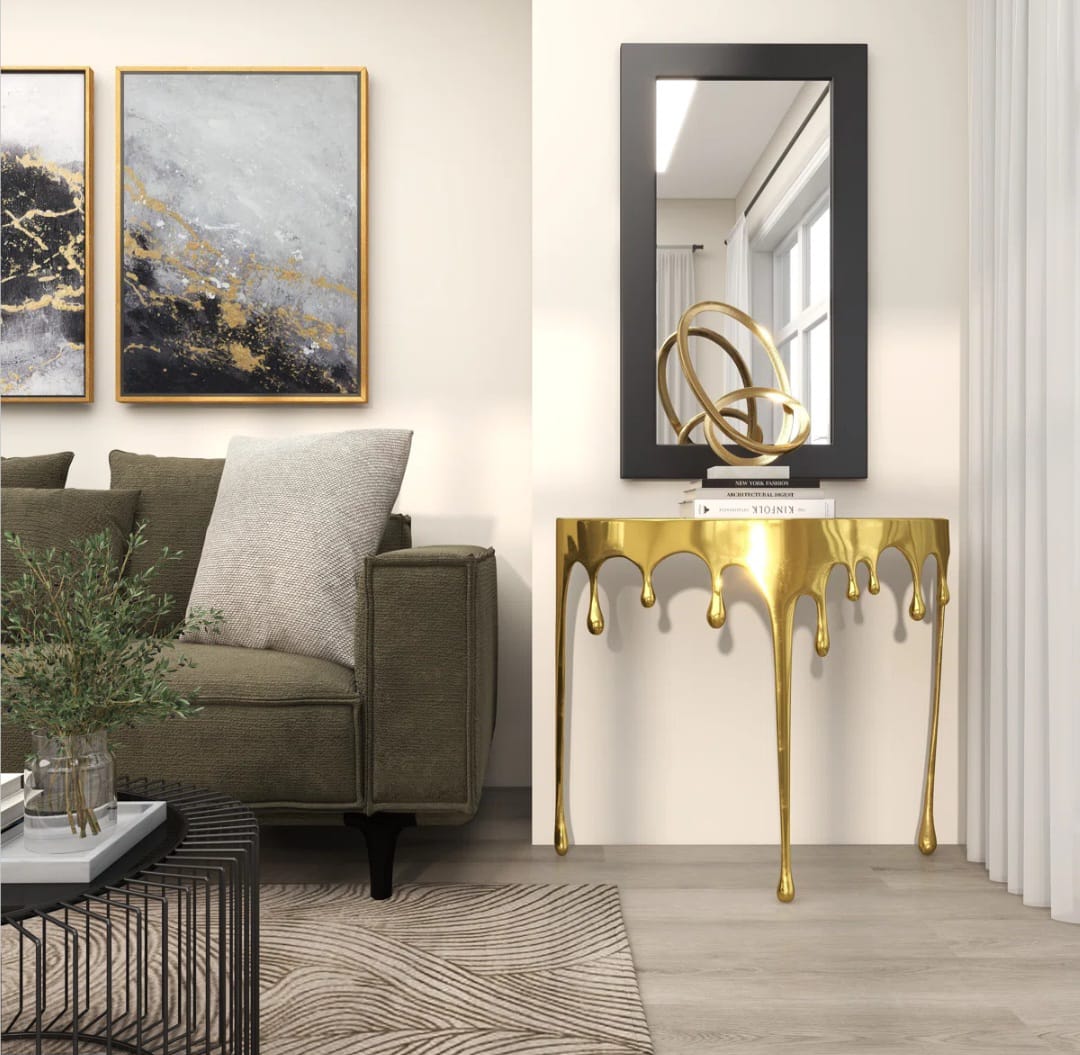 Moderna Drip Living Room Console Table