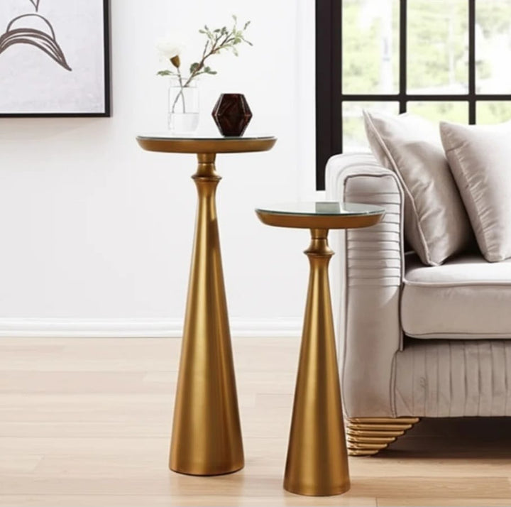 Raha  Sculptural Accent Side Tables