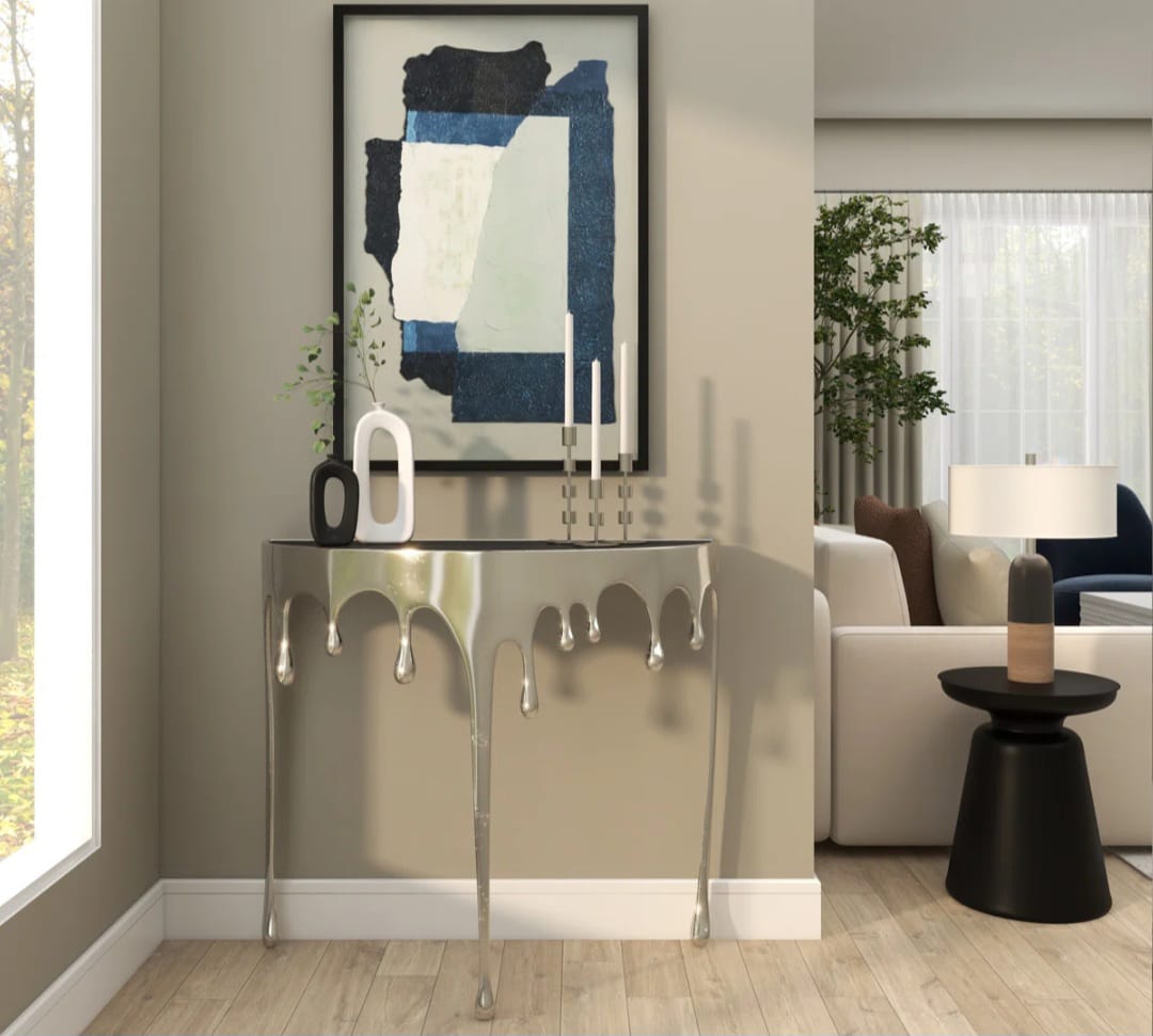 Laara  Drip Living Room Console Table