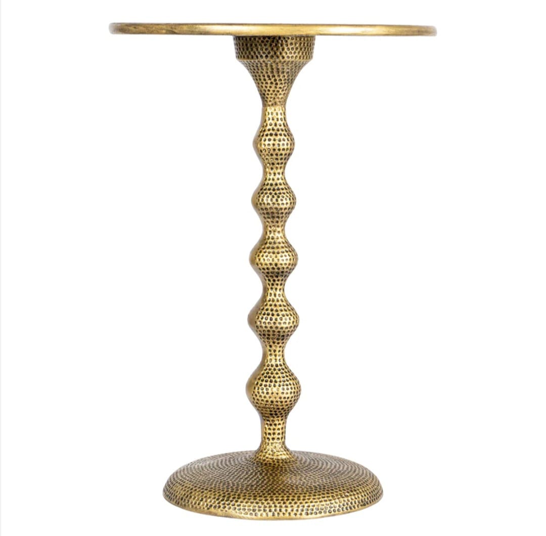 Oslo  Hammered Metal Side Table