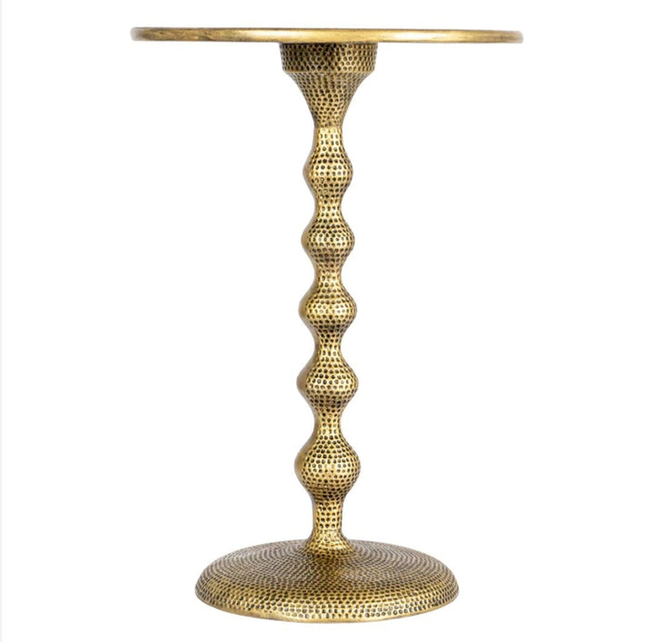 Oslo  Hammered Metal Side Table