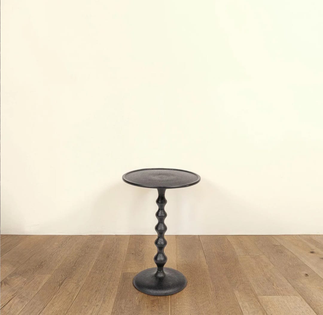 Emara  Hammered Metal Side Table