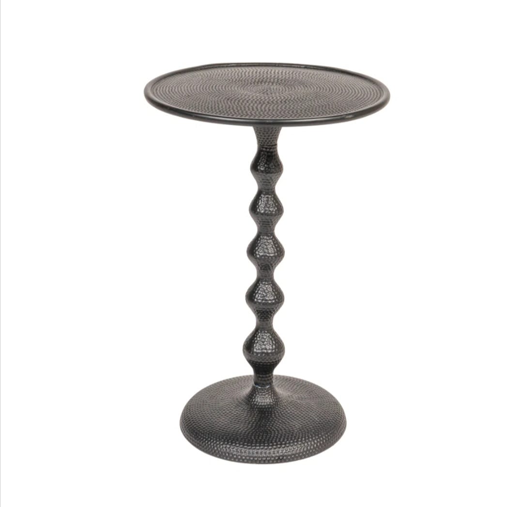 Emara  Hammered Metal Side Table