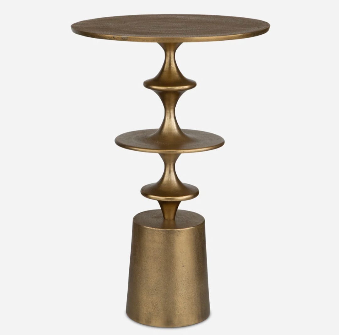 Elina  Brass Accent Table