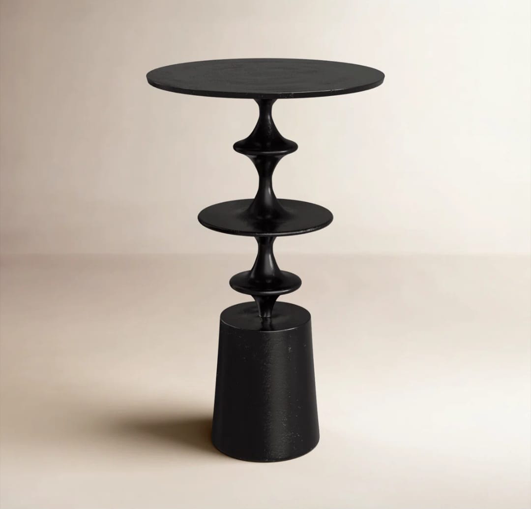 Lana  Brass Accent Table