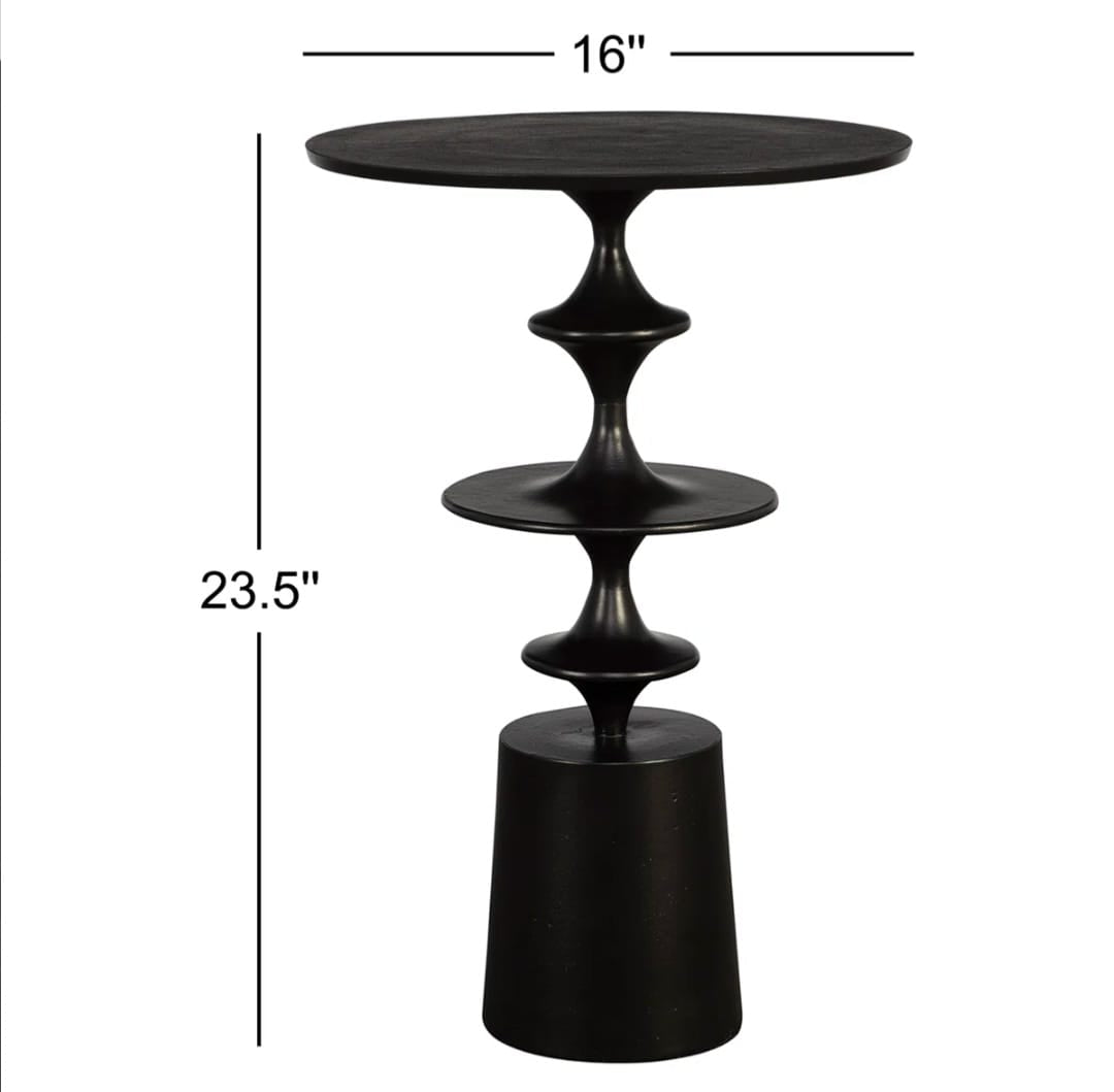 Lana  Brass Accent Table