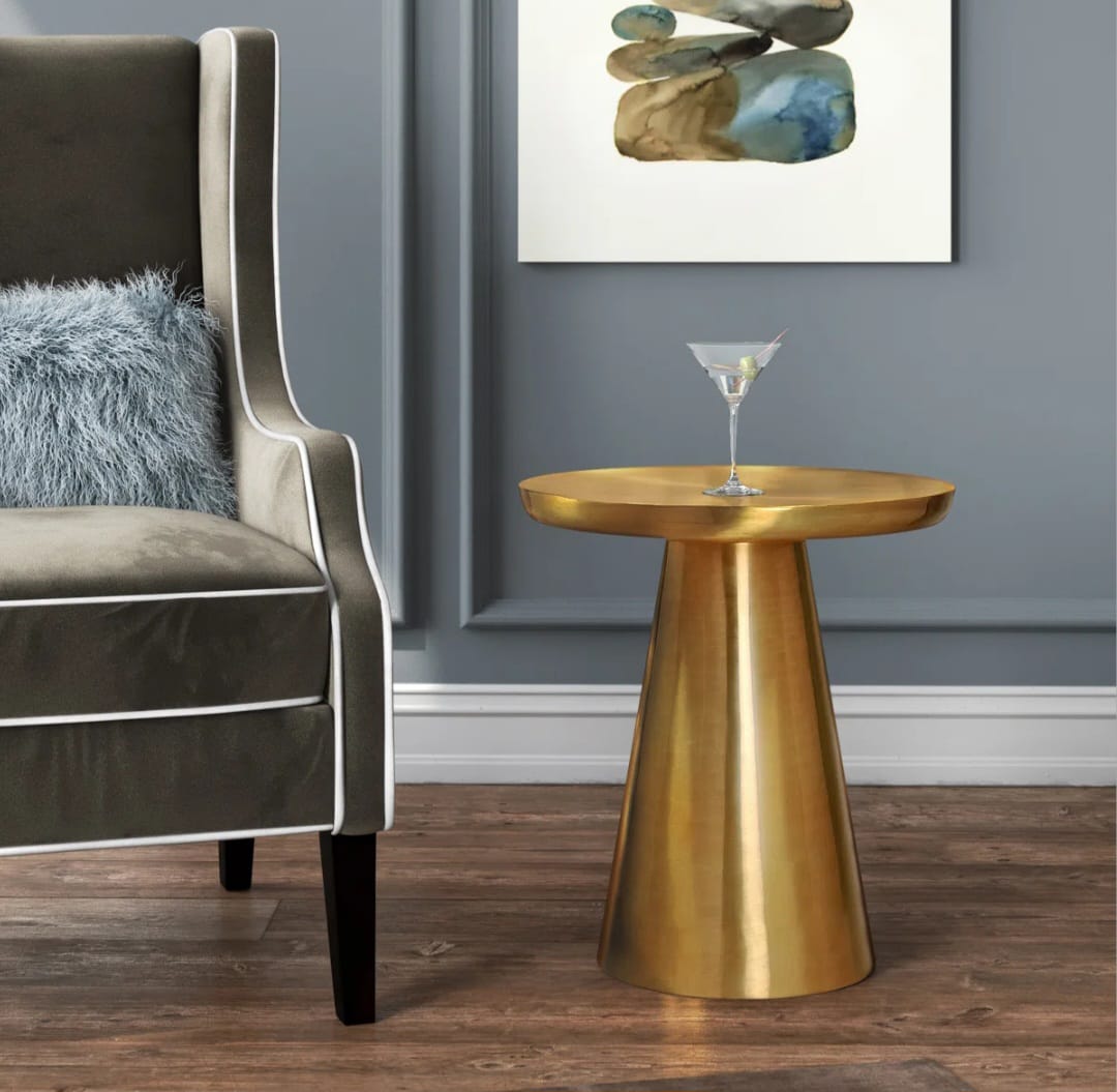 Starla Iron Top End Table