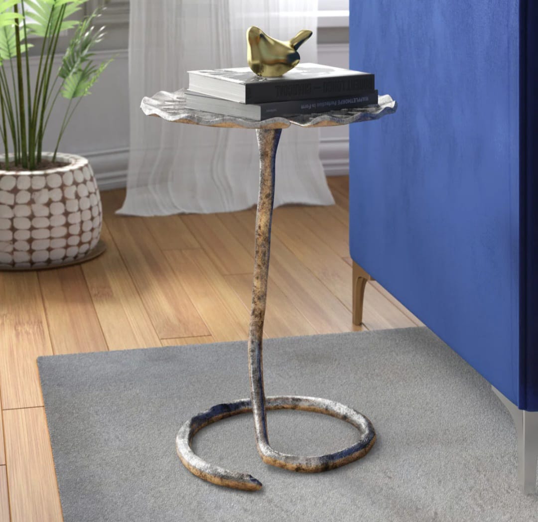 Amaar Textured Drink Table