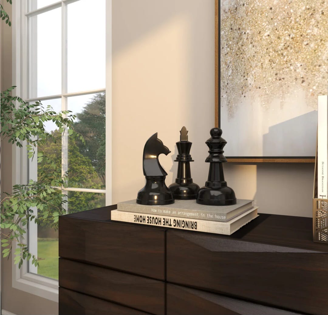 Oversized   Chess   Decorative   Accent    Set   of   3