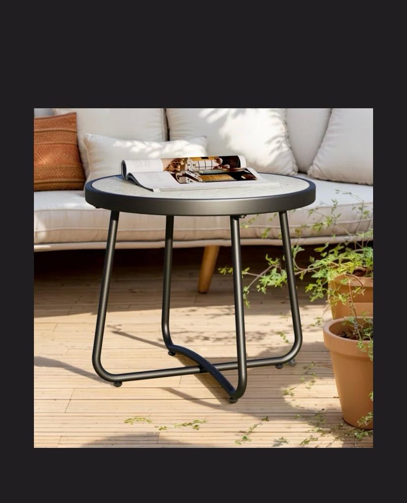 Ebaar  Round Outdoor Side Table