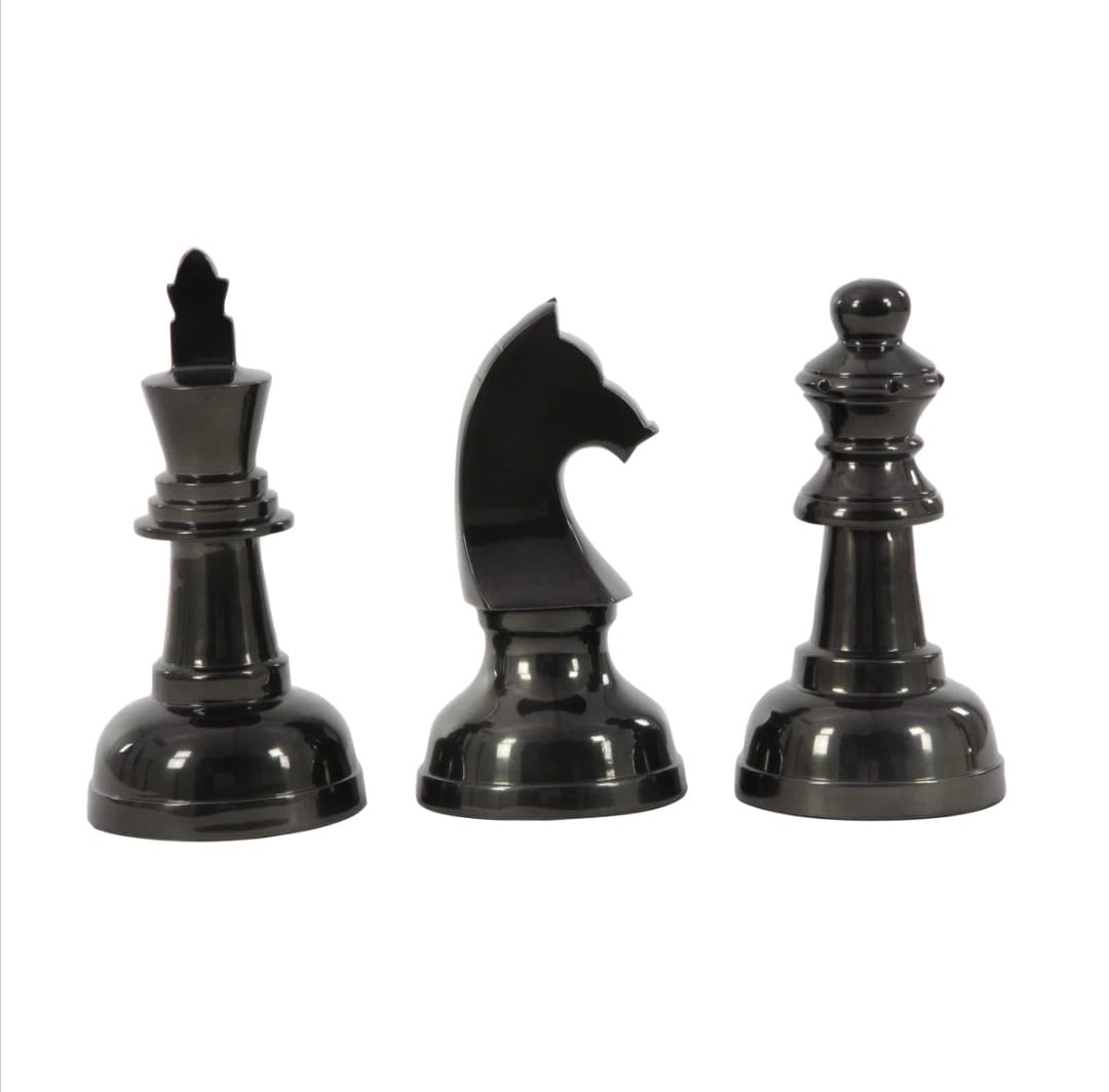 Oversized   Chess   Decorative   Accent    Set   of   3