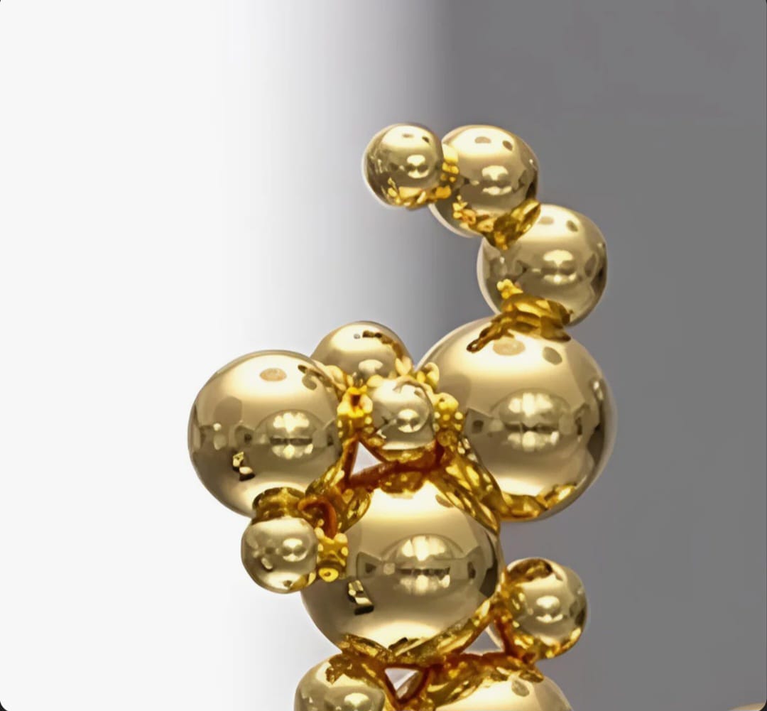 Luxury Large Floor Sculpture Stainless Steel Decor For Living Room