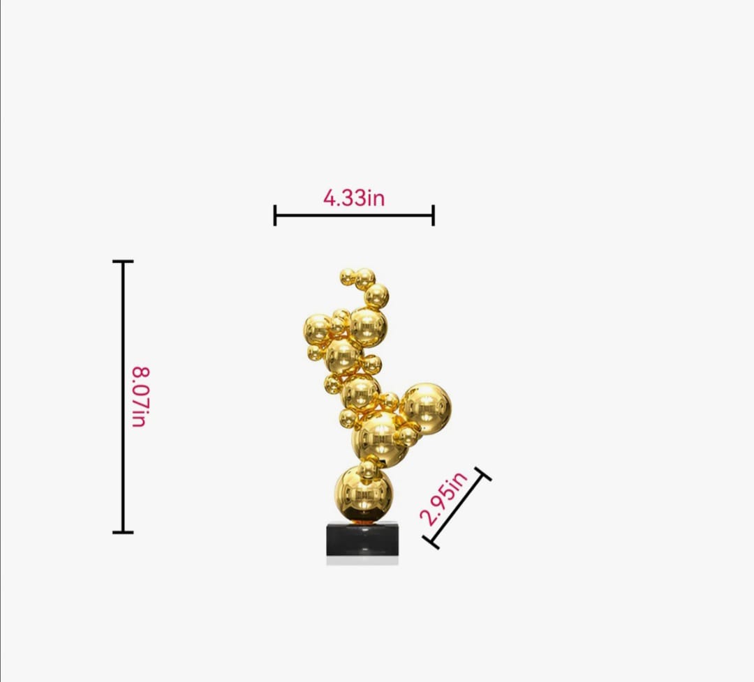 Luxury Large Floor Sculpture Stainless Steel Decor For Living Room