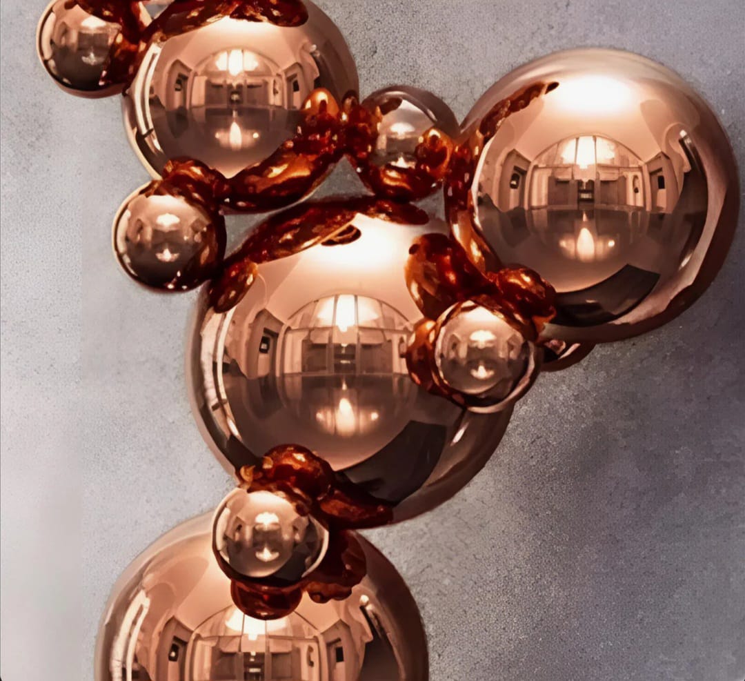 Evlin  Large Floor Sculpture Stainless Steel Decor For Living Room