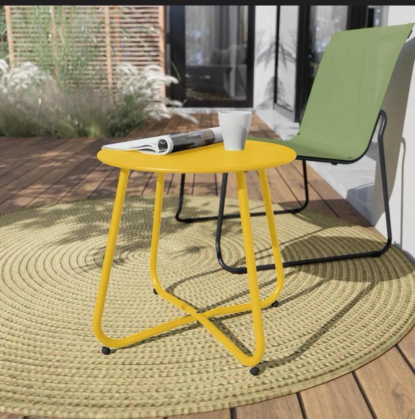Evmora  Round Outdoor Side Table