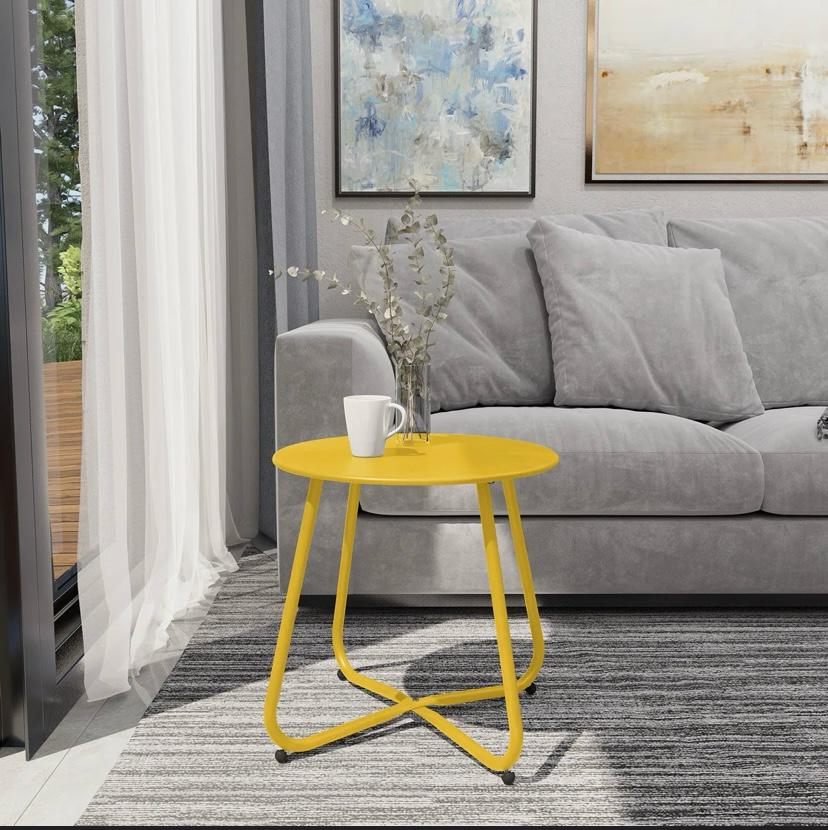 Evmora  Round Outdoor Side Table