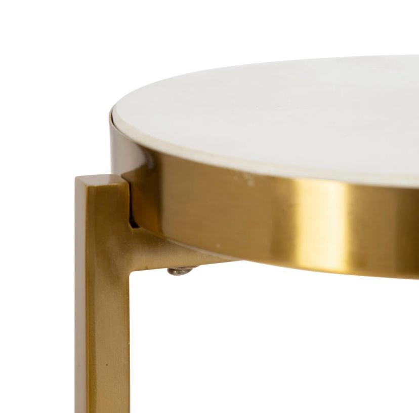 Eveland Round Metal Drink Table