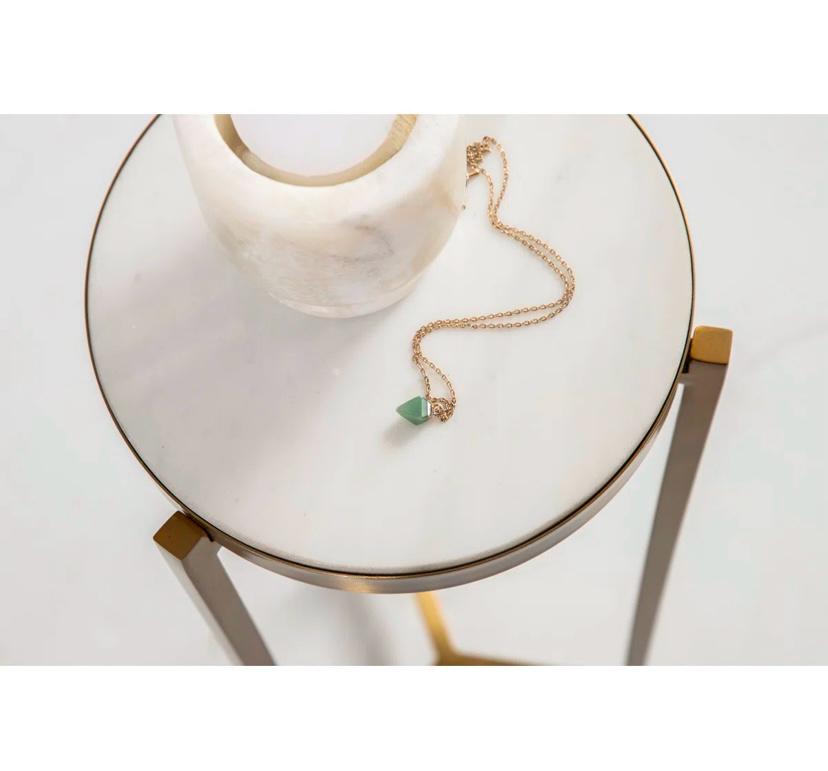 Eveland Round Metal Drink Table