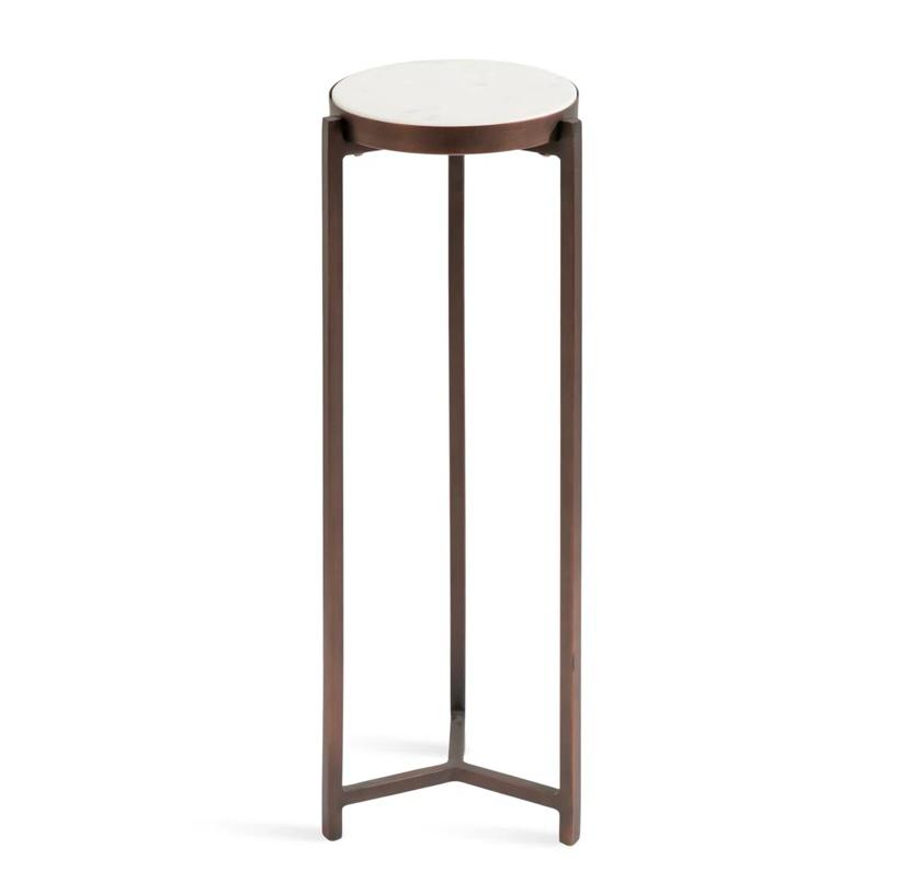 Evaar  Round Metal Drink Table