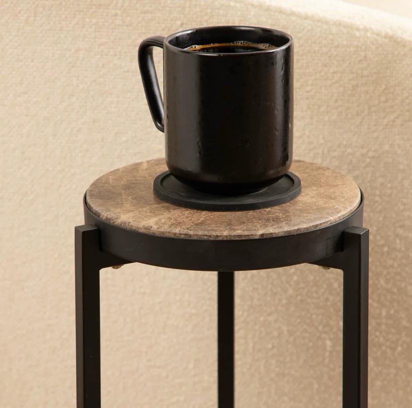 MARGO ROUND METAL DRINK TABLE