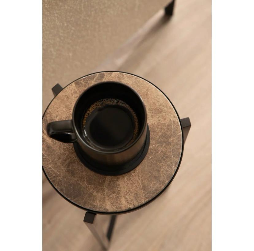 MARGO ROUND METAL DRINK TABLE