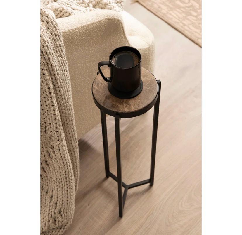 MARGO ROUND METAL DRINK TABLE