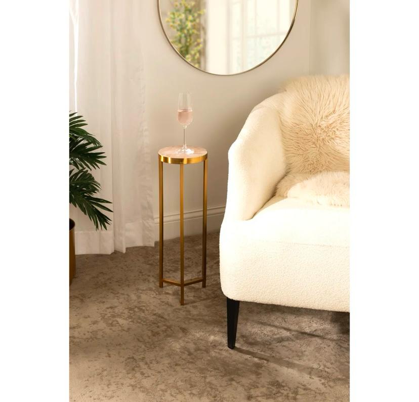 Vare Round metal drink table