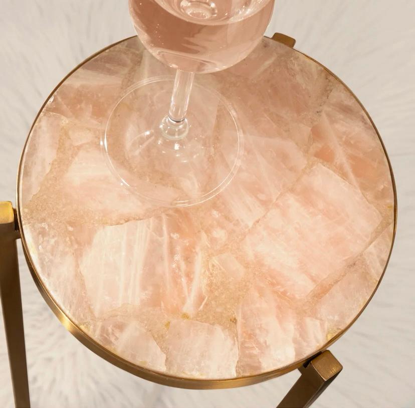 Vare Round metal drink table