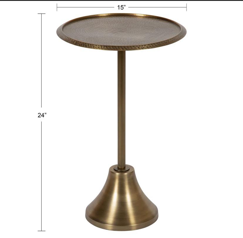 Alex-May Iron Top End Table