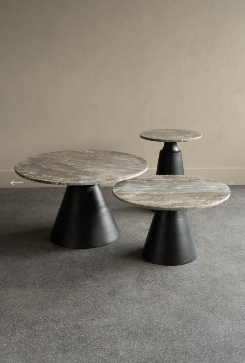 Isabella Black marble coffe table