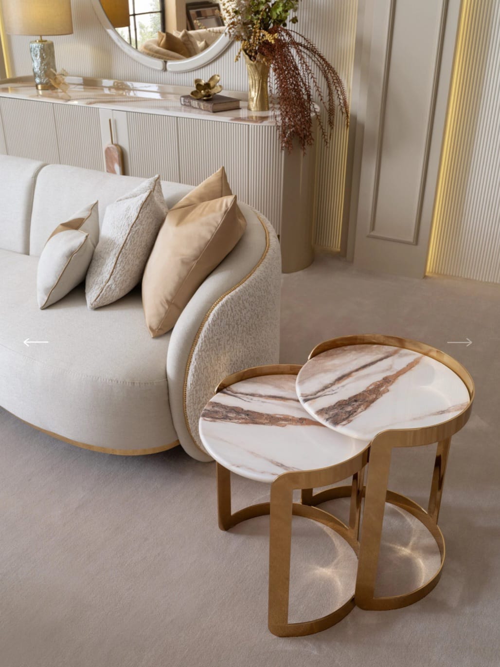 Tropez nesting table set of 2