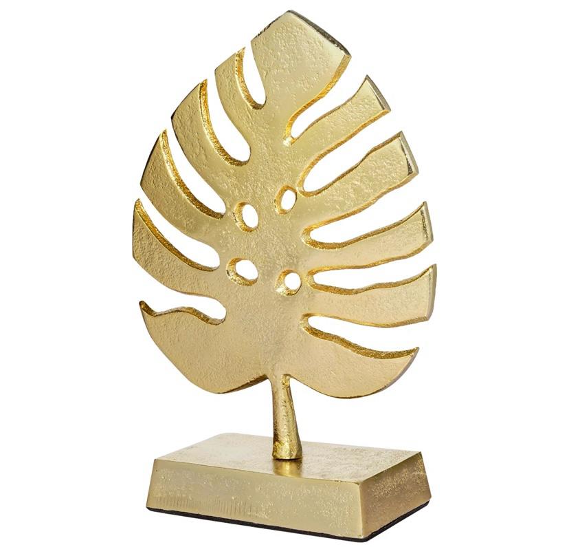 Brunsville Metal Gold Palm Leaf Table Décor