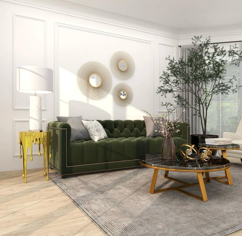 Zahara  Melting Drip Side End Accent Table