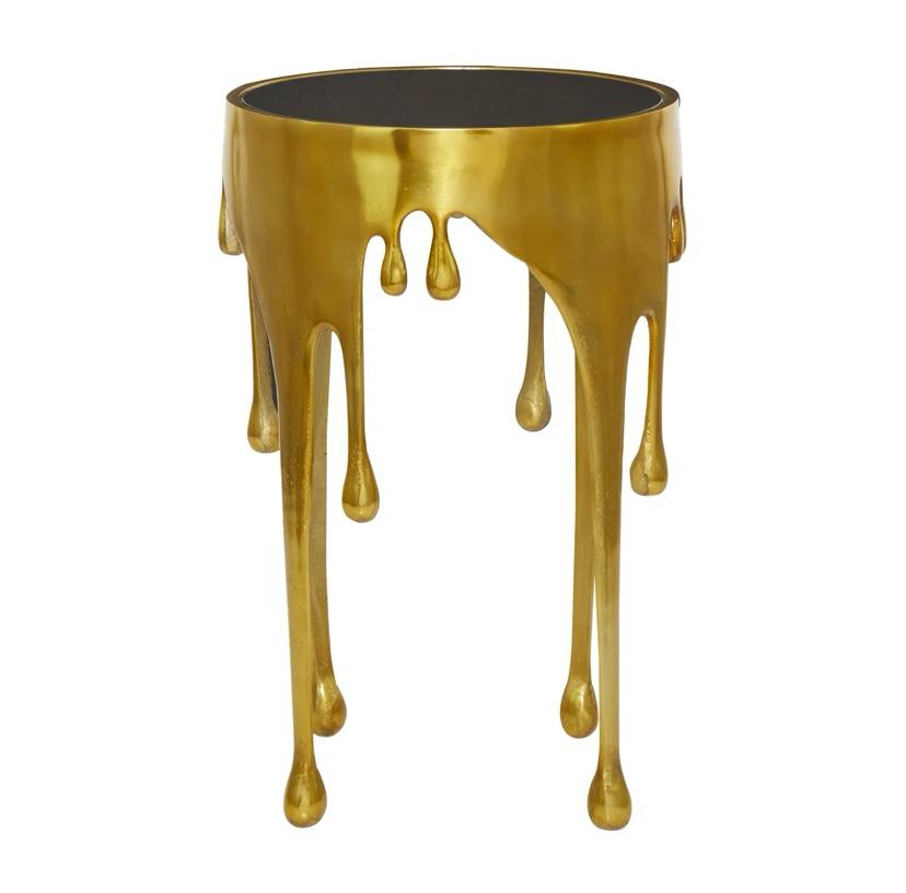 Zahara  Melting Drip Side End Accent Table